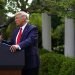 El presidente Donald Trump habla antes de firmar una orden ejecutiva sobre hispanos el jueves 9 de julio de 2020. Foto: Evan Vucci/AP.