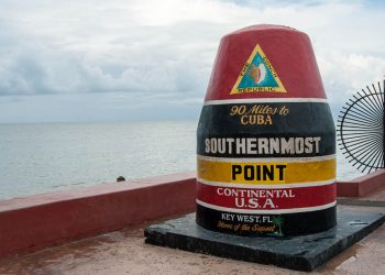 Key West, el punto más al sur de Estados Unidos, a 90 millas de Cuba. Foto: Travel Guide.