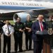 El presidente Trump pronuncia un discurso a la llegada a Tampa el 31 de julio. | Tampa Times