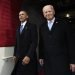 Barack Obama y Joe Biden, entonces presidente y vicepresidente, arriban a la juramentación del presidente electo Donald Trump en Washington. Foto: Saul Loeb/Pool Photo via AP/Archivo.