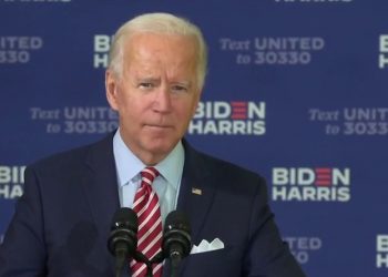 Joe Biden celebrando la herencia y el rol de los hispanos en estas elecciones en Kissimmee, Florida. Foto: Fox News.