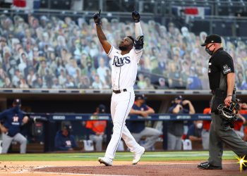 Randy Arozarena pegó otro jonrón clave para Tampa, que jugará la segunda Serie Mundial de su historia. Foto: Tampa Bay Rays.