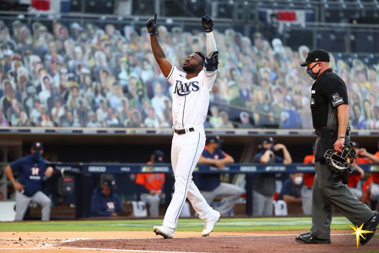 Randy Arozarena pegó otro jonrón clave para Tampa, que jugará la segunda Serie Mundial de su historia. Foto: Tampa Bay Rays.