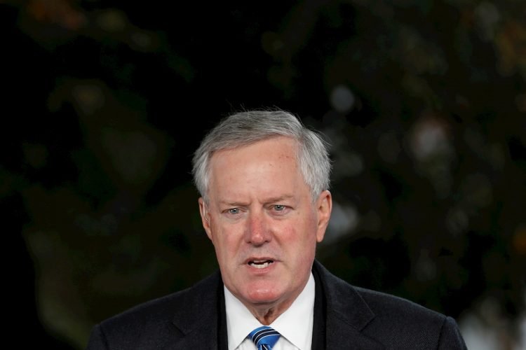 Fotografía tomada el pasado 25 de octubre en la que se registró al jefe de gabinete de la Casa Blanca, Mark Meadows, en Washington DC (EE.UU.) Foto: Yuri Gripas / EFE / Archivo.