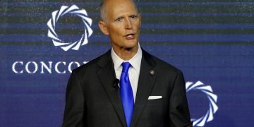 El senador estadounidense Rick Scott, exgobernador de la Florida y aliado del presidente Donald Trump. Foto: Leonardo Muñoz / EFE / Archivo.