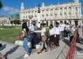 Honras fúnebres del Historiador de La Habana, Eusebio Leal, en el Capitolio Nacional, el 17 de diciembre de 2020. Foto: Otmaro Rodríguez.