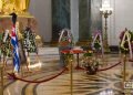 Honras fúnebres del Historiador de La Habana, Eusebio Leal, en el Capitolio Nacional, el 17 de diciembre de 2020. Foto: Otmaro Rodríguez.