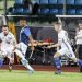 Joel Apezteguía (al centro) es uno de los futbolistas cubanos que migrados que pudiera cumplir su sueño de ser convocado a la selección nacional. Foto: Filippo Pruccoli.