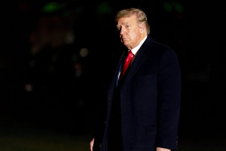 El presidente Donald Trump llega el 5 de enero de 2021 a la Casa Blanca. Foto: Andrew Harnik/AP.