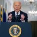 El presidente Joe Biden habla acerca de la pandemia de COVID-19 durante un discurso el jueves 11 de marzo de 2021 desde la Sala Este de la Casa Blanca. Foto  Andrew Harnik/AP.