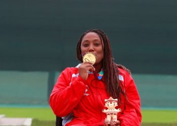 Yenigladys Suárez, campeona en la pistola de aire a 10 metros en los Juegos Parapanamericanos de Lima 2019. Foto: Twitter.