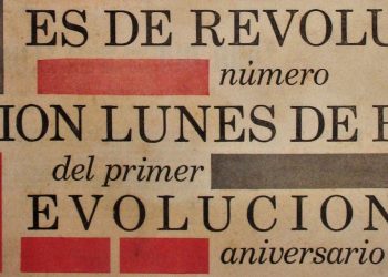 Detalle de la portada del número 52 de Lunes de Revolución.