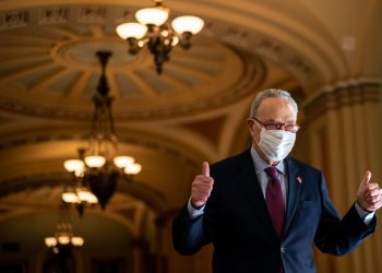 El líder de la mayoría demócrata en el Senado, Chuck Schumer. Foto: LAT.