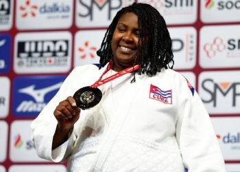 La estelar judoca cubana Idalys Ortiz, multimedallista mundial y olímpica en la división de más de 78 kg. Foto: Ian Langsdon/EFE/Archivo.