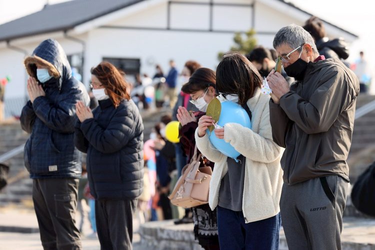 Un silencio por las víctimas. Foto: JIJI PRESS JAPAN/EFE/EPA.