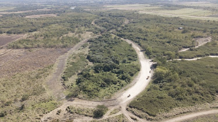 Zaza del Medio, terreno donde quedará emplazada la pieza “Viaje infinito”, del artista Wilfredo Prieto, eje central del proyecto sociocultural de igual nombre. Foto: cortesía de los organizadores del proyecto.