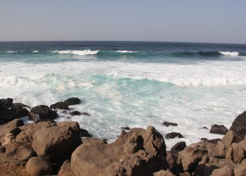 Atlántico ante Dakar. Foto de la autora.