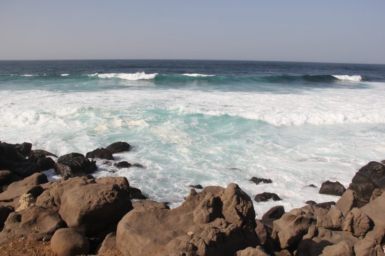 Atlántico ante Dakar. Foto de la autora.