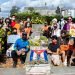 Animalistas conmemoran el Día del Perro en Cuba y rinden tributo a la protectora estadounidense Jeannette Ryder en el aniversario 90 de su muerte, en el Cementerio de Colón, en La Habana, el 11 de abril de 2021. Foto: Claudio Pelaez Sordo.