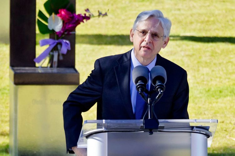 El secretario de Justicia de EE.UU., Merrick Garland, en una rueda de prensa Foto: Departamento de Justicia / Pool / Archivo.