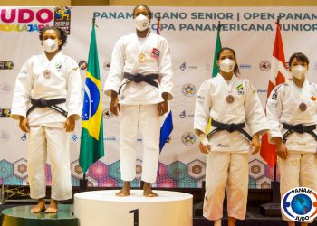 La judoca cubana Arnaes Odelín logró el primer puesto de los 63 Kg. Foto: panamjudo.org