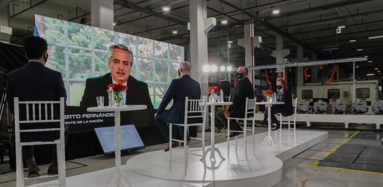 Alberto Fernández durante una videoconferencia, en agosto de 2020. Foto: facebook.com/CasaRosadaArgentina