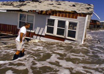 Estragos de un huracán en Carolina del Norte. Foto: NBC.