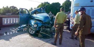 Accidente de tránsito en Cuba. Foto: Escambray / Archivo.