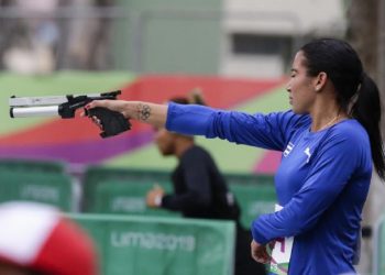 La atleta cubana Leydi Moya. Foto: Roberto Morejón, vía Granma
