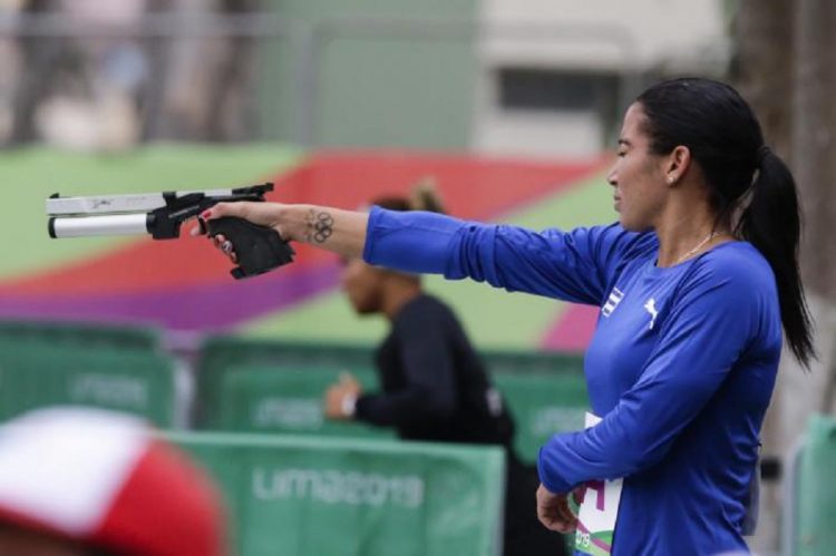 La atleta cubana Leydi Moya. Foto: Roberto Morejón, vía Granma