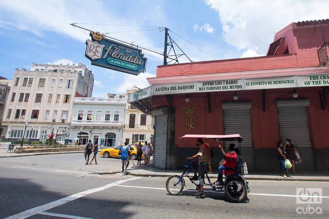 Floridita Bar-Restaurant, at the beginning of Obispo Street, in Havana. Photo: Otmaro Rodríguez.
