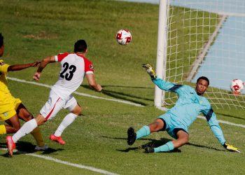 El cubano Luis Paradela (23) es el principal referente ofensivo de la selección cubana. Foto: Esteban Biba/EFE.