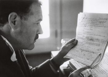 Ernest Hemingway, Sun Valley Idaho, 1940, foto de Robert Capa, vía: drayfish.wordpress.com