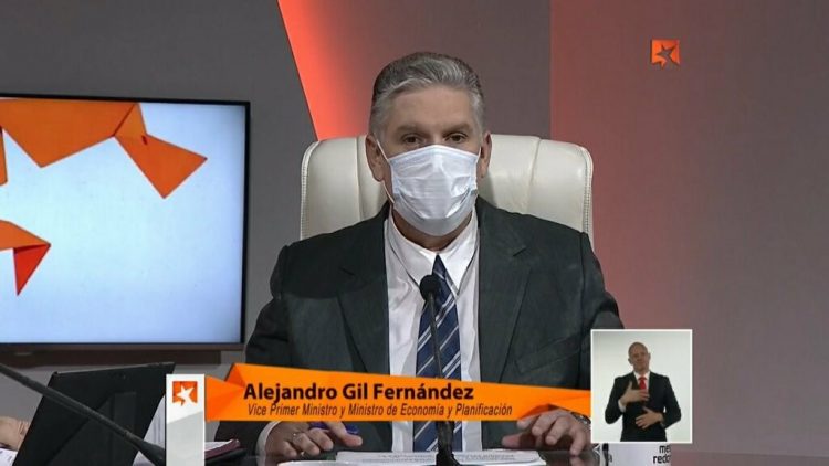 El viceprimer ministro y titular del Ministerio de Economía y Planificación (Mep), Alejandro Gil Fernández. Foto: Agencia Cubana de Noticias (Acn).