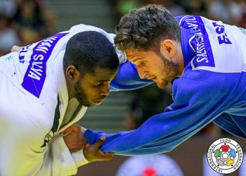 El judoca cubano Iván Silva (izq). Foto: IJF vía jit.cu / Archivo.