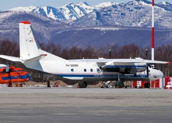 Avión como el accidentado en Rusia el 6 de julio de 2021. Foto: @aviacionhr_info / Twitter.