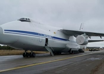 Avion ruso militar An-124 Ruslán que transporta la ayuda humanitaria hacia Cuba. Foto. sputniknews.com