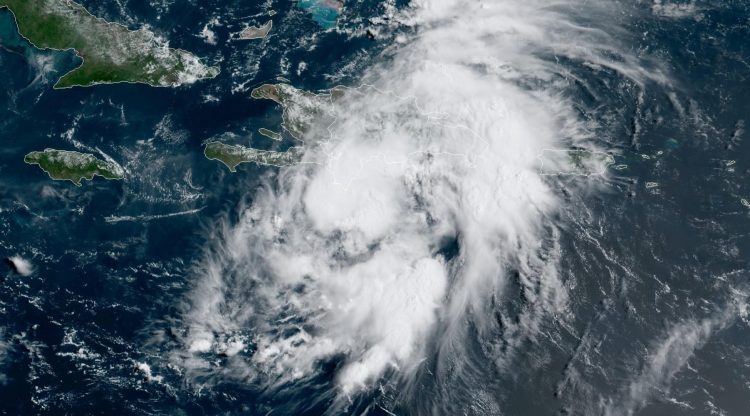 Imagen de satélite de la depresión tropical Grace. Foto: NOAA NWS national Hurricane Center/Facebook.