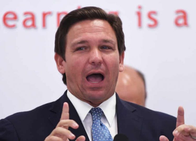 El gobernador de Florida Ron DeSantis. Foto: The Guardian.