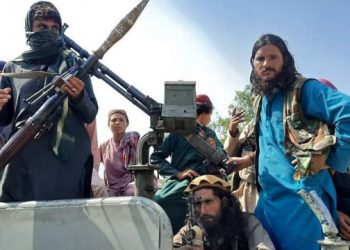Los talibanes entran a Kabul. Foto: BBC.