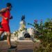 Muchas personas practican deporte en el área del Monumento a Máximo Gómez. Foto: Otmaro Rodríguez.