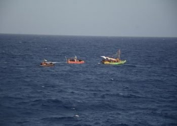 Un grupo de embarcaciones procedentes de Haití han sido interceptadas por la Guardia Costera de Estados Unidos cerca de las costas cubanas. Foto: U.S. Coast Guard