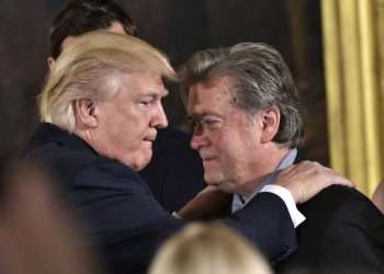 Donald Trump y Steve Bannon. Foto: USA Today.