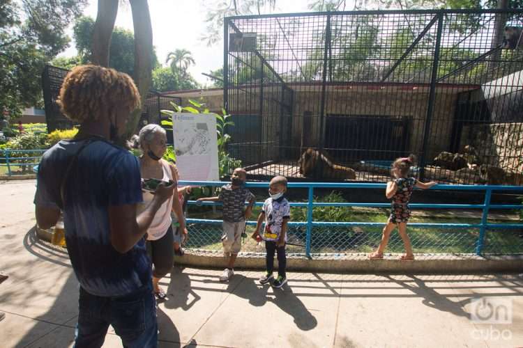 Personas en el Zoológico de 26. Foto: Otmaro Rodríguez/OnCuba.