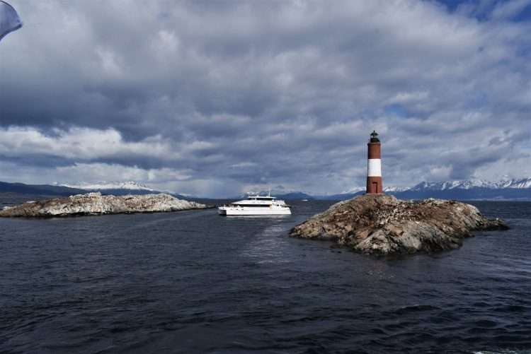 Una vista del Faro Les Eclaireurs, en Ushuaia. Foto: Lez.