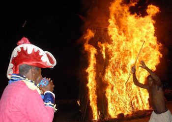 La Fiesta del Fuego. Casa del Caribe. Foto: Trabajadores.