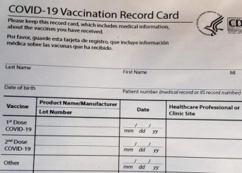 Imagen de una tarjeta de vacunación en Estados Unidos. | Archivo