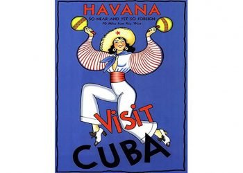 Poster Havana, So Near, Yet So Foreign. Walter Massaguer.