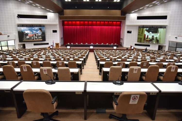 Vista del proyecto de modernización del Palacio de las Convenciones de La Habana. Foto: ACN.