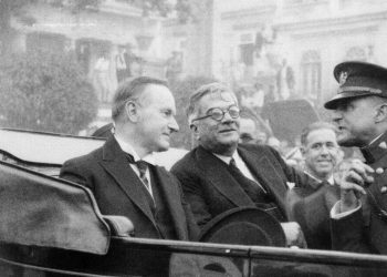 Los presidentes Calvin Coolidge (izquierda) y Gerardo Machado en La Habana. Foto: Archivo.